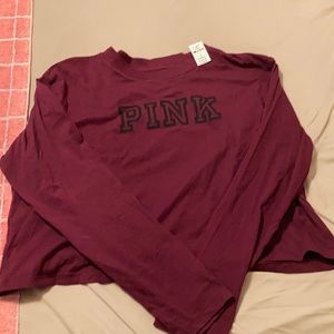 Pink Brand burgundy crop top